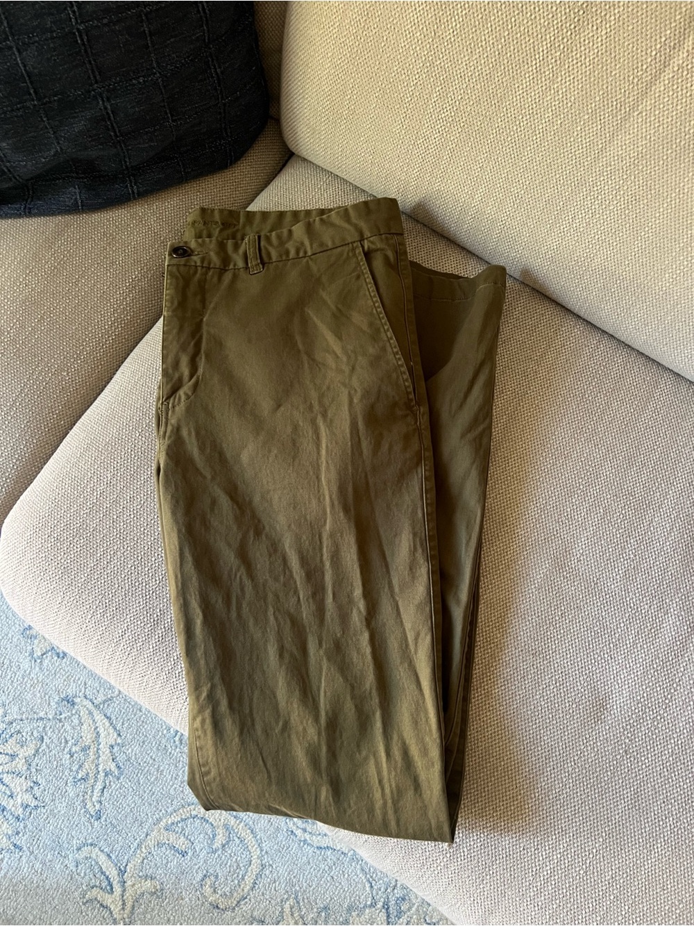 Southern Proper Olive Chino Trousers